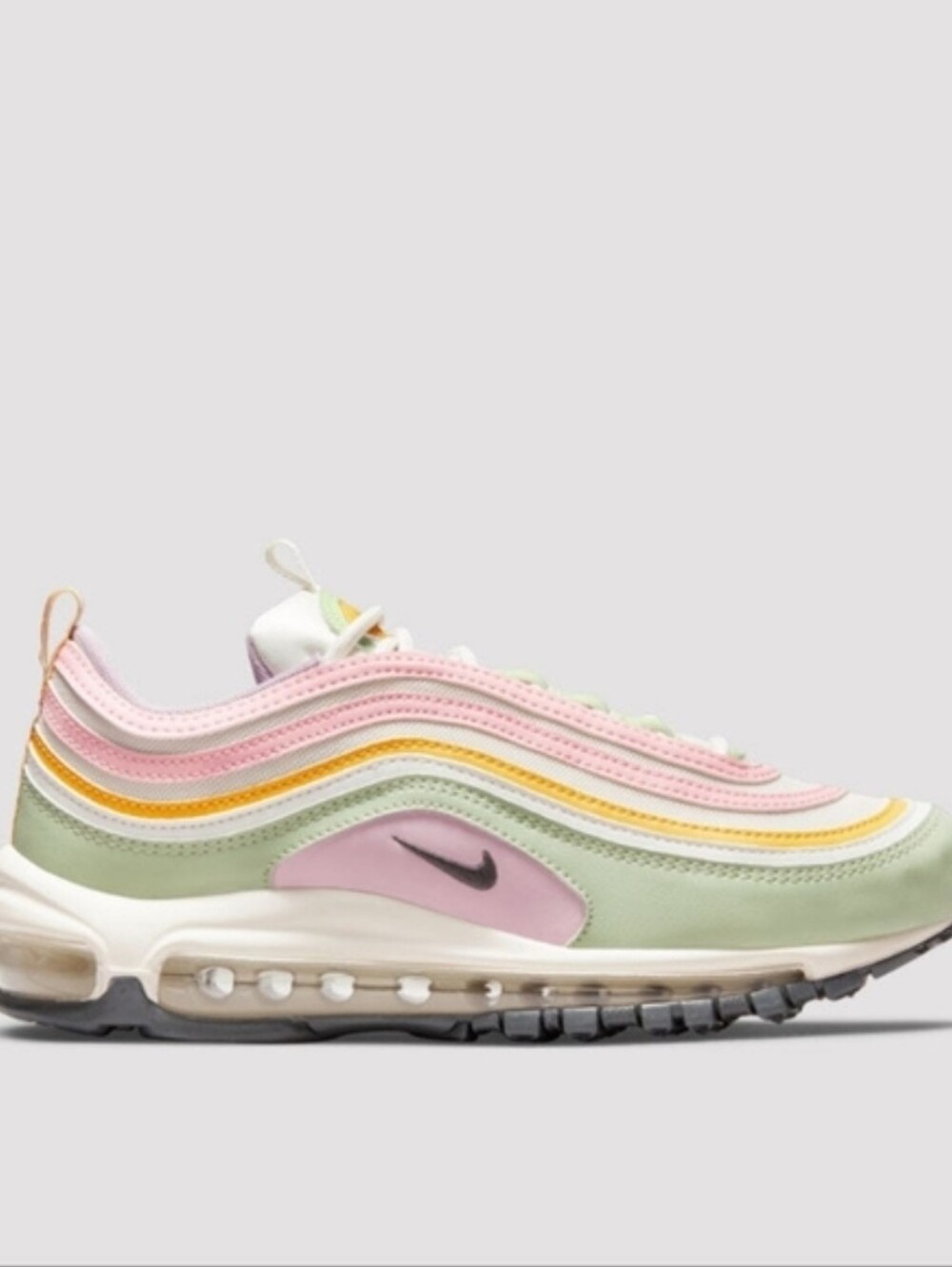 Nike Women’s Air Max 97 in Pastel Pink, Green & Yellow